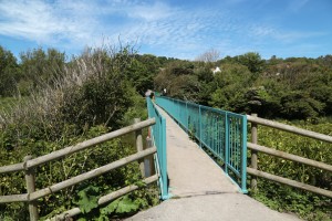 The blue bridge in Hythe