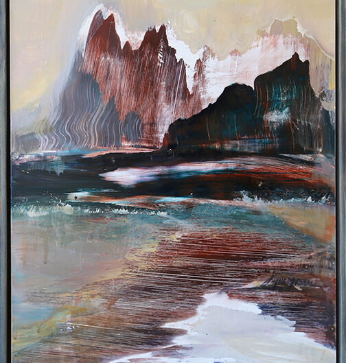 Fluted Cape 2 - Lyne Marshall 54x 45 cm acrylic on canvas SOLD