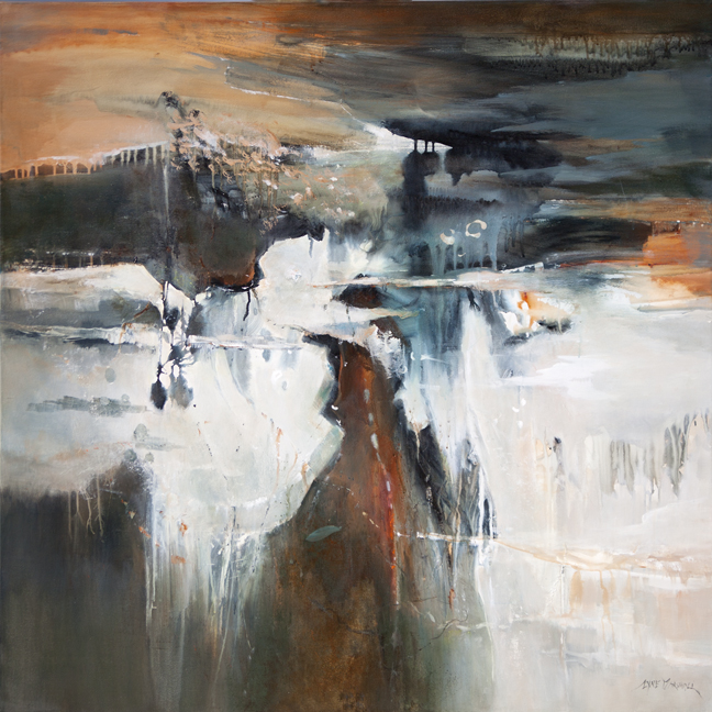 nto the Wilderness - Lyne Marshall 122 x 122cm acrylic on canvas SOLD