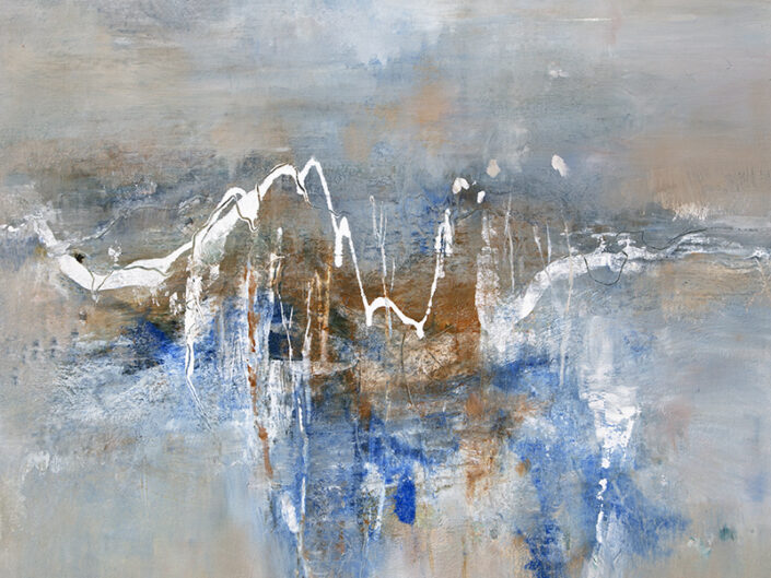 yne Marshall- Weathering the Storm 91 x 91cm acrylic on canvas