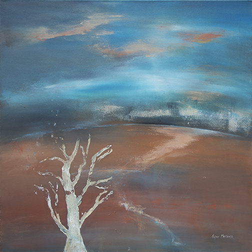 Lyne Marshall A Matter of Time 101x 101 cm acrylic on canvas