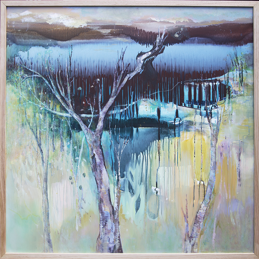 Lyne Marshall Through the Looking Glass 122 x 122 cm